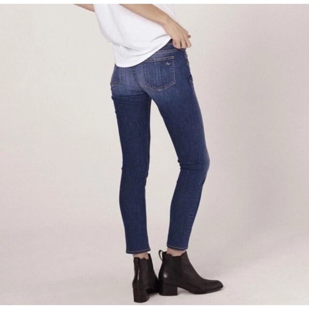 Rag & Bone Jeans Womens 25 Cate Mid-Rise Ankle Skinny Med. Wash Color: April